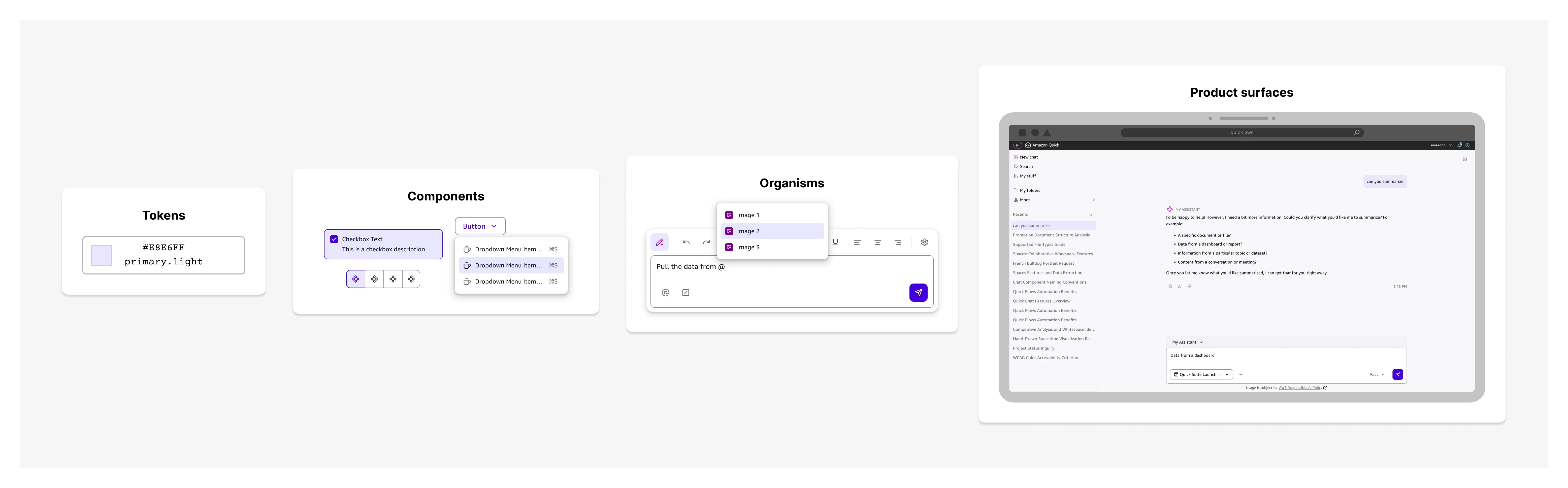 Continuum is different from other AWS Amazon design systems — supporting image