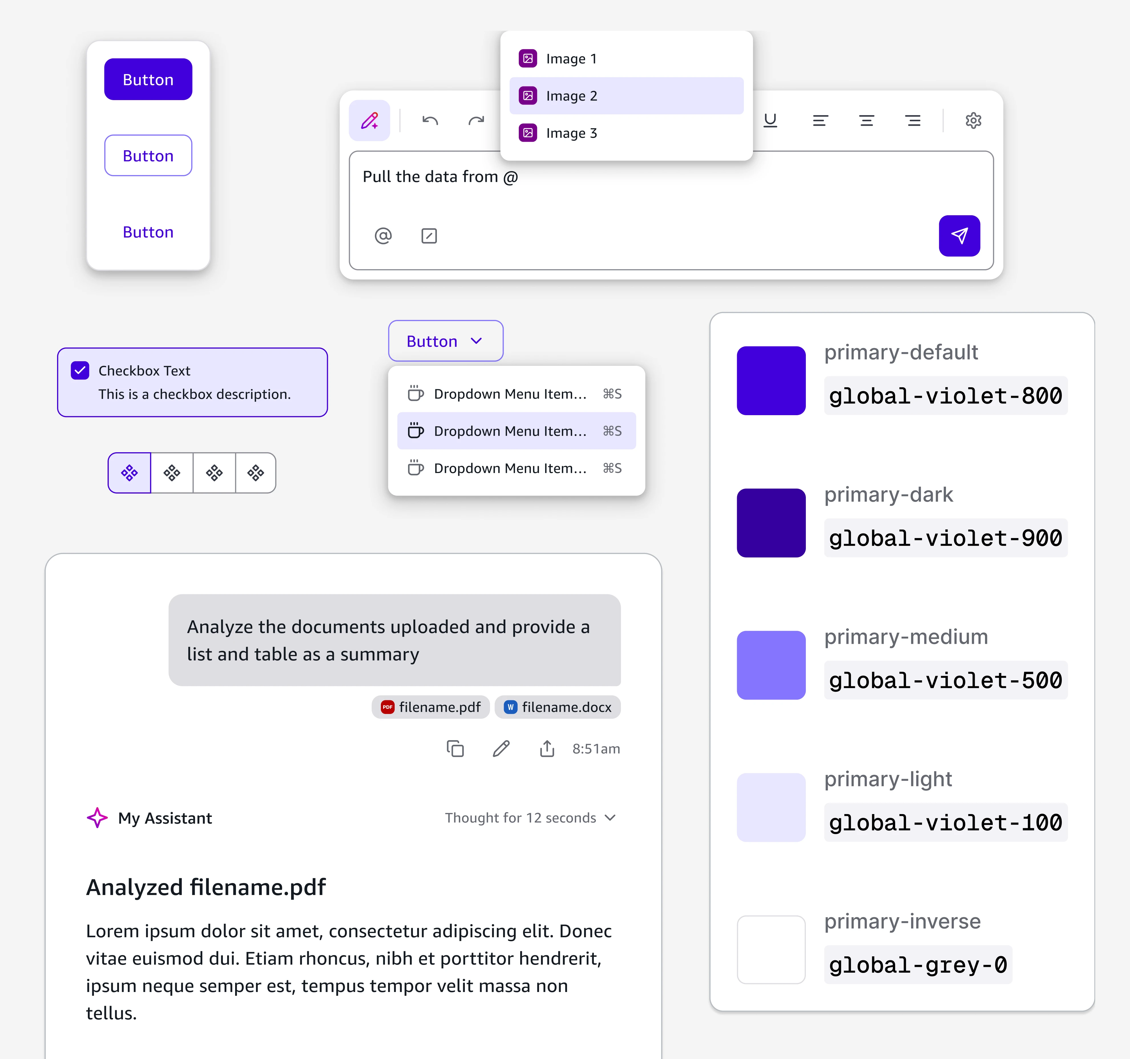 Continuum design system component preview